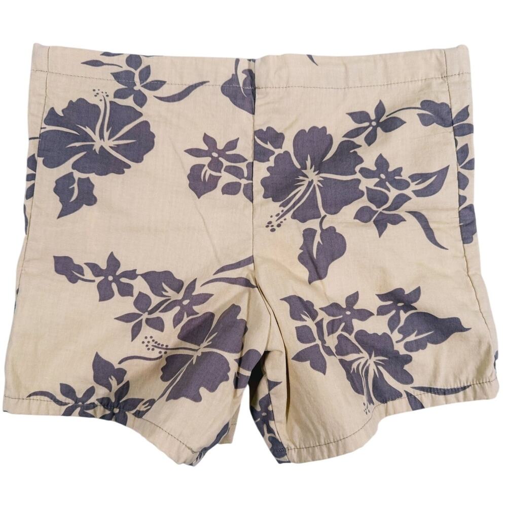 Vintage Sundek Mens Hawaiian Floral Swim Trunks Size Small Beach Surf Resort